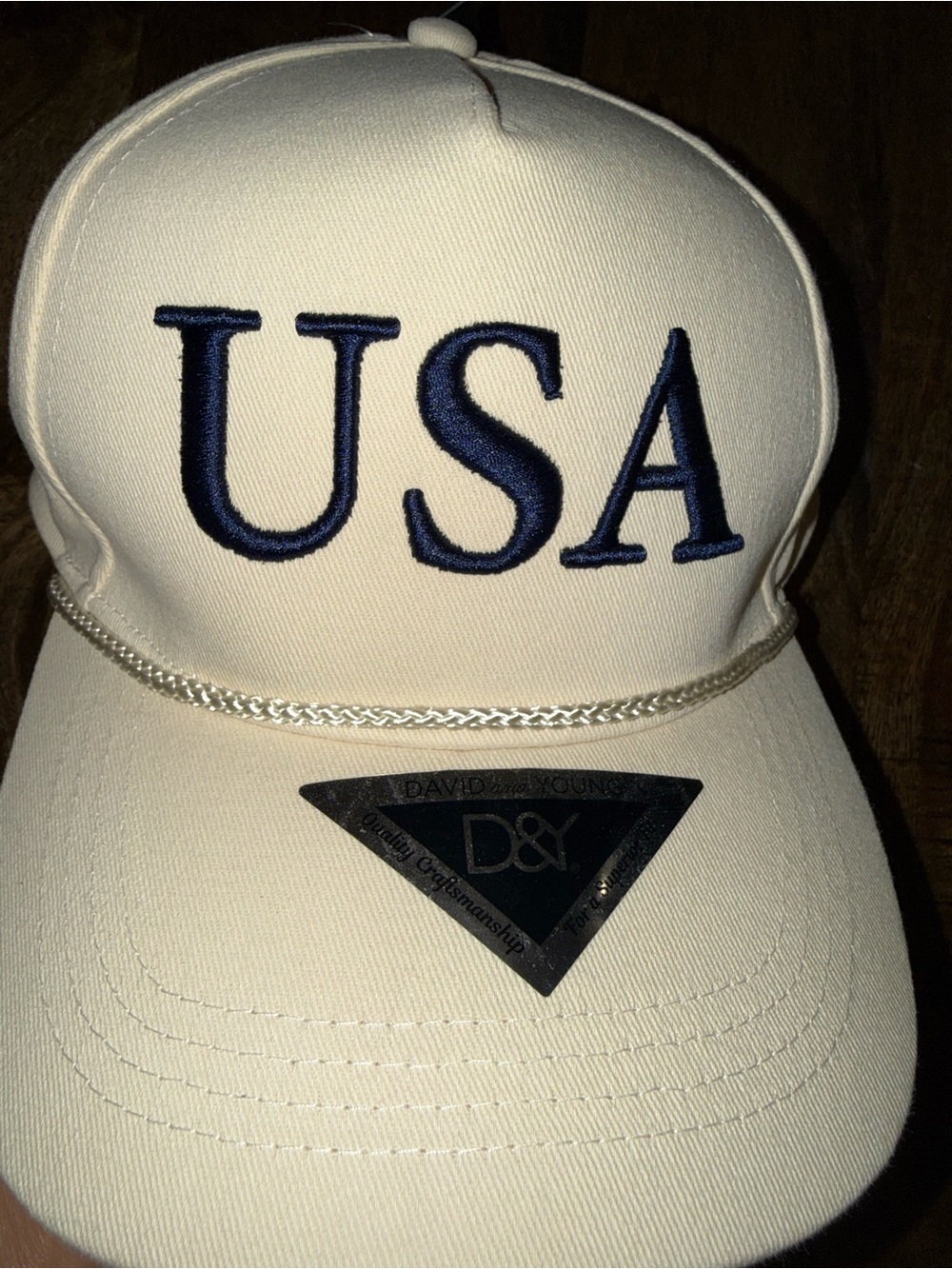 David and Young Creme Baseball Cap